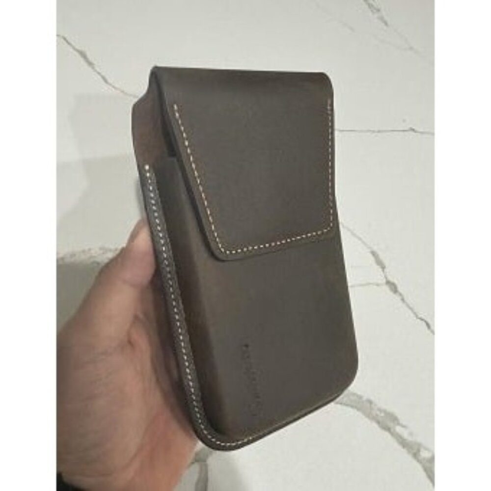 New Leather Cell Phone Holster with Belt Clip, Flip Case